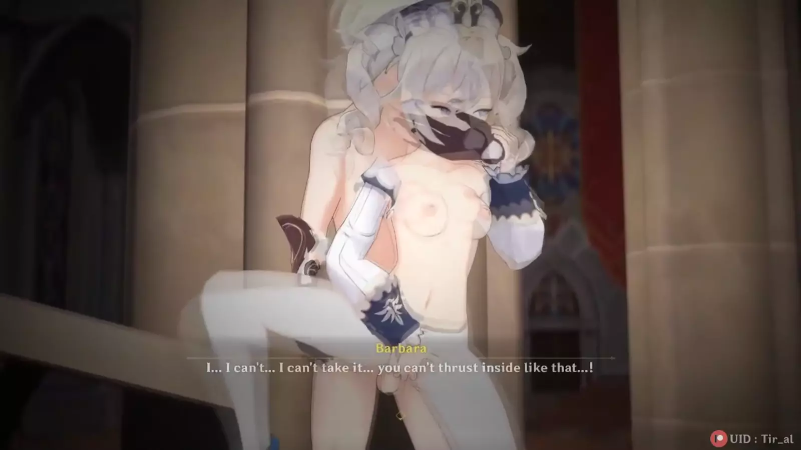 A funny artaffe character covered in cum