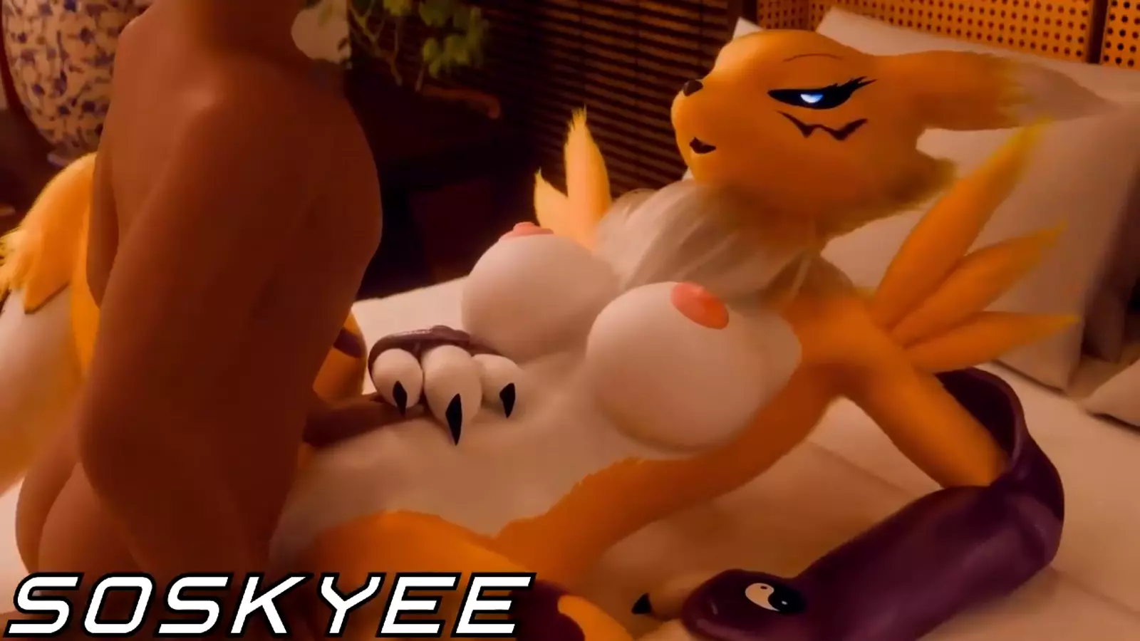 A shaggy character masturbating and covering tomcat herself step in pussy cum