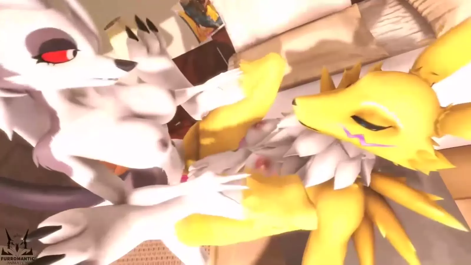 Furries cum with dildos