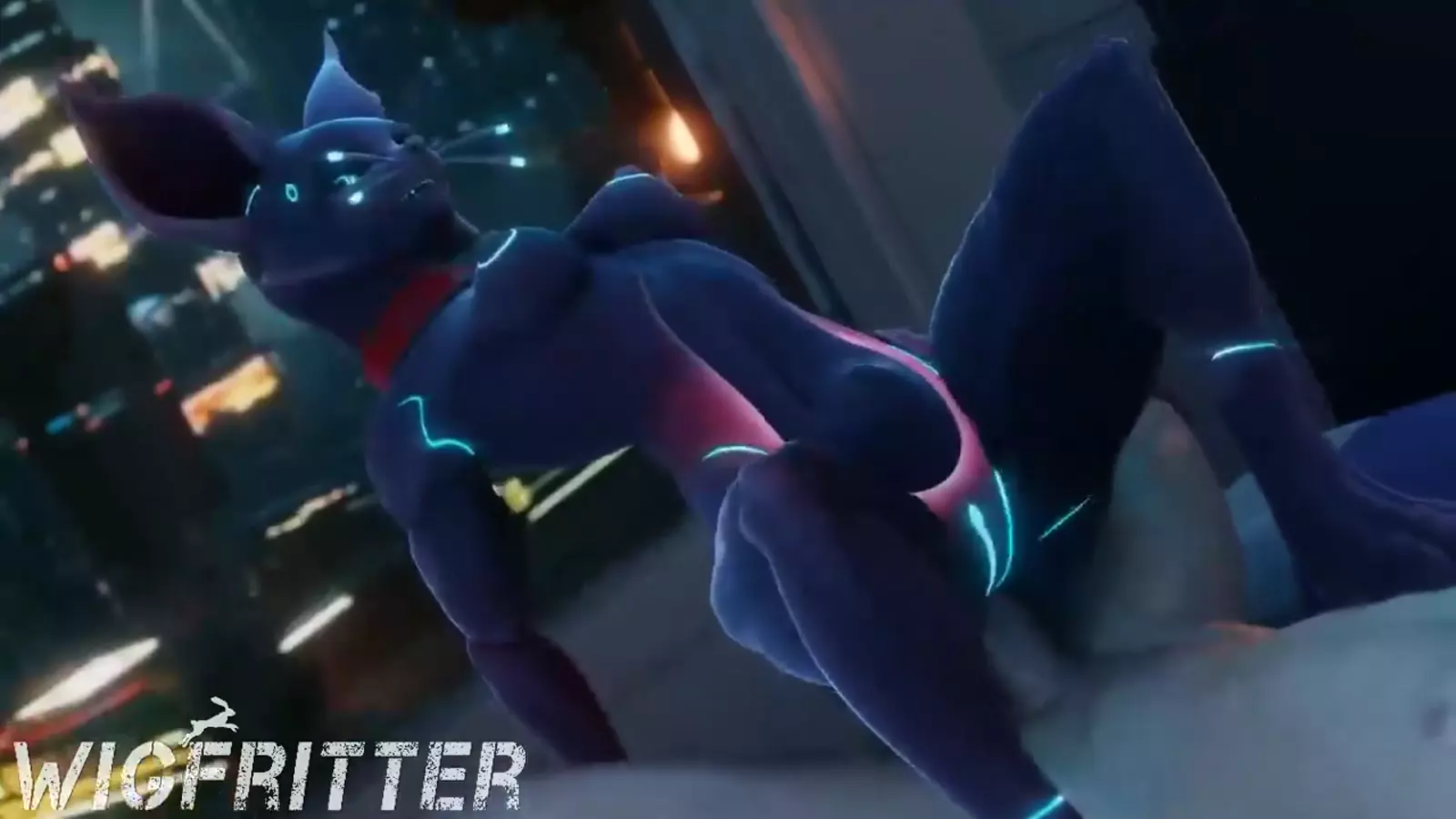 Futa Sans presenting her gigantic bottom