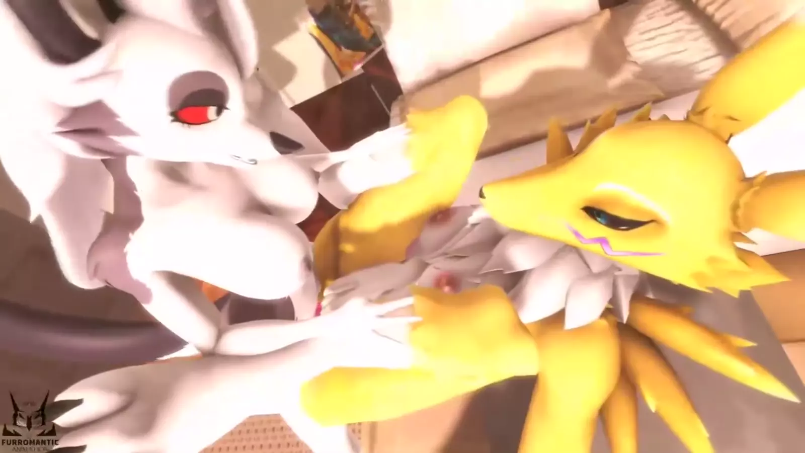 Hentai anthros wild canines in triple bondcan