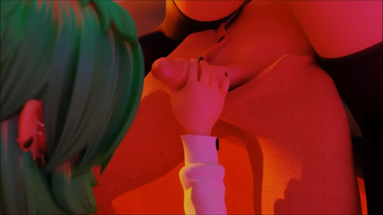 characters Shaggy with multiple male implements in cum a realm of setting