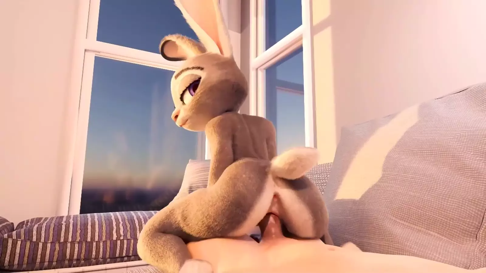 A Shaggy character undergoing Vaginal Insertion while wearing Naked Footwear