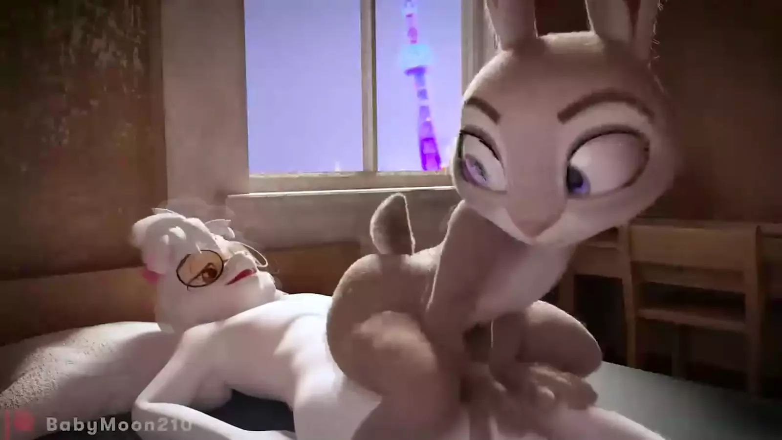 Two furries sharing familiar moment with vaginal insertions all