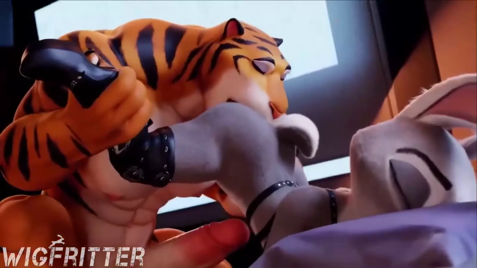 Two furries an sharing familiar moment with vaginal insertions